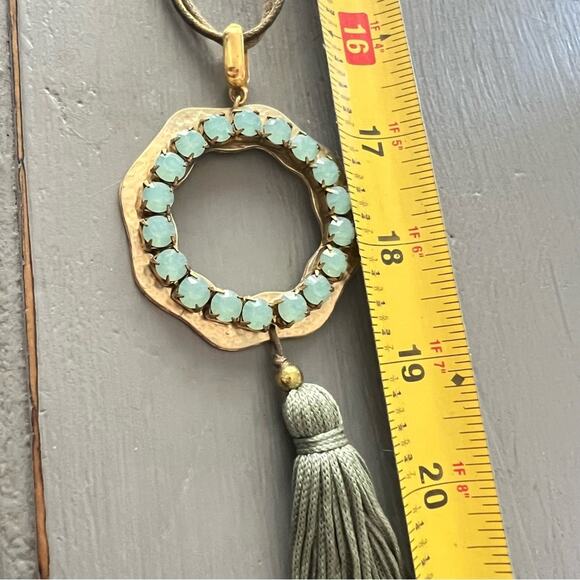 Hand Made Long Tassel Pendant Necklace - Picture 6 of 9